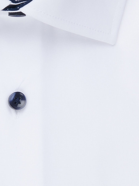 SEIDENSTICKER Slim Fit Hemd Weiß Business Kent Popeline - Ansicht 3